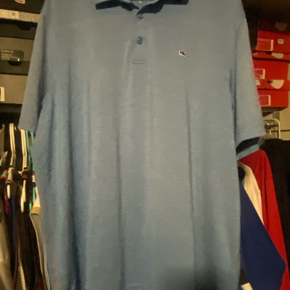 Vineyard Vines Blue Polo Shirt Classic Design